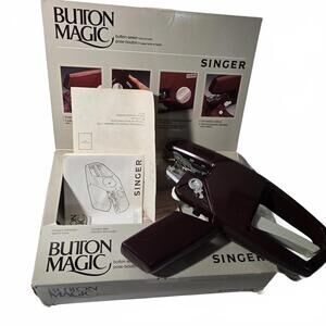 Singer Vintage Button Magic Original Vintage Box With Instructions Model B100A